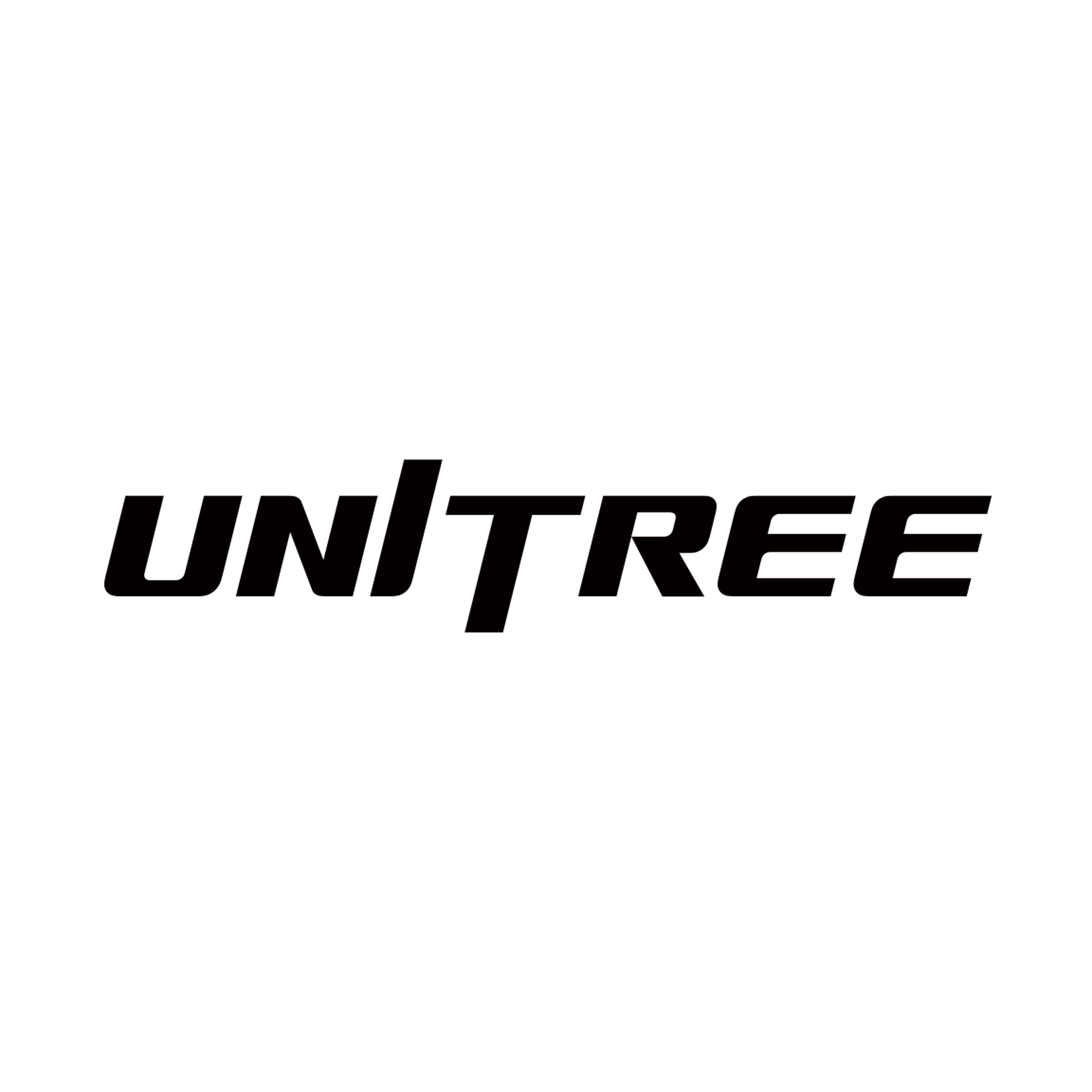 The image shows the UNITREE logo in bold, black uppercase letters on white, highlighting the Unitree A1 Battery Charger's focus on advanced charging performance and battery health.